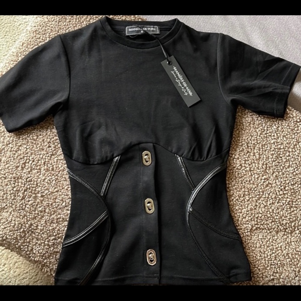 MDV Black Corset Top